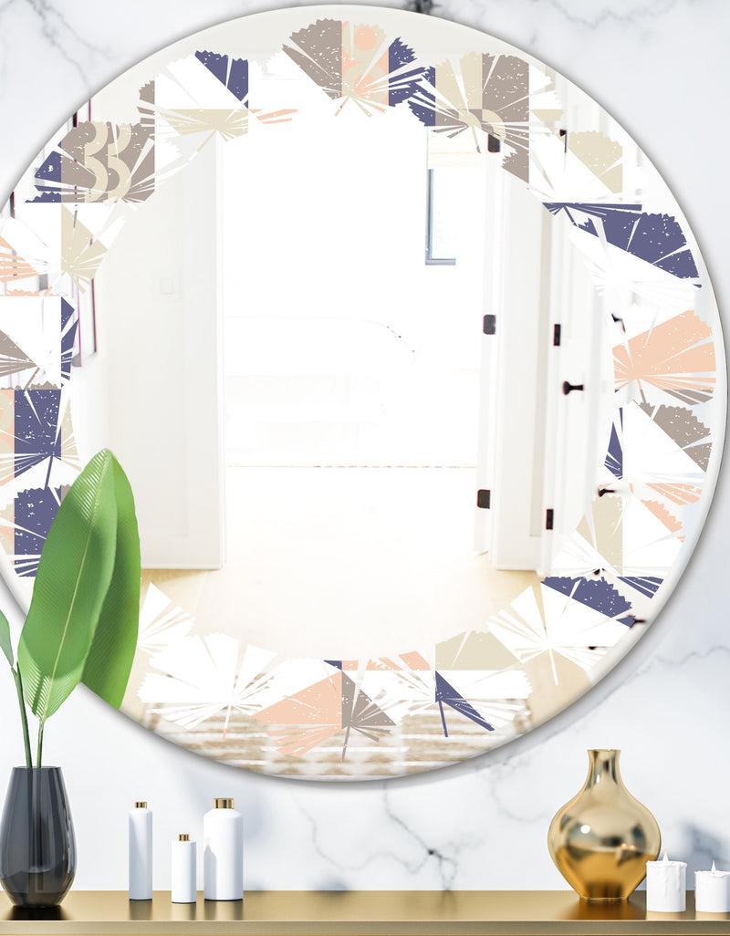 designq Porch Den 'Retro Geometric Design X - Wall Mirror