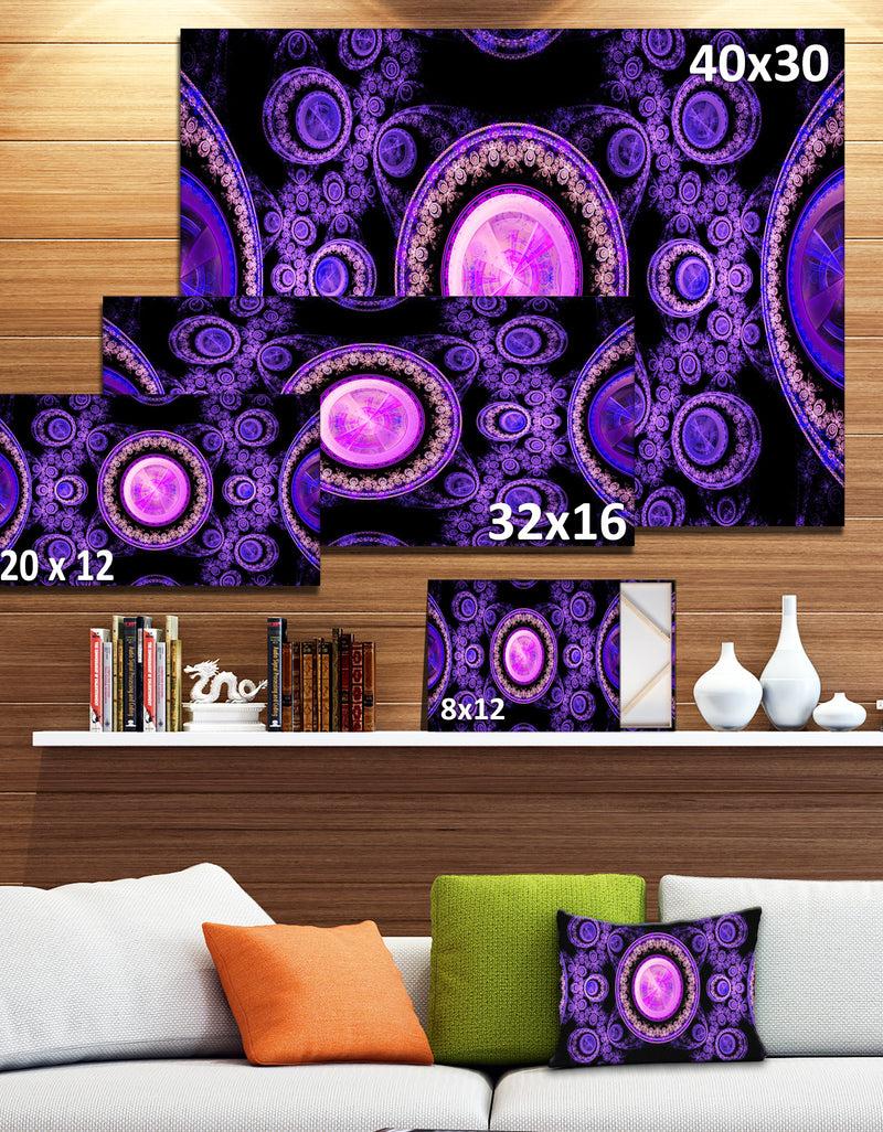 Designq Purple Psychedelic Relaxing Art - Extra Large Canvas Art Print