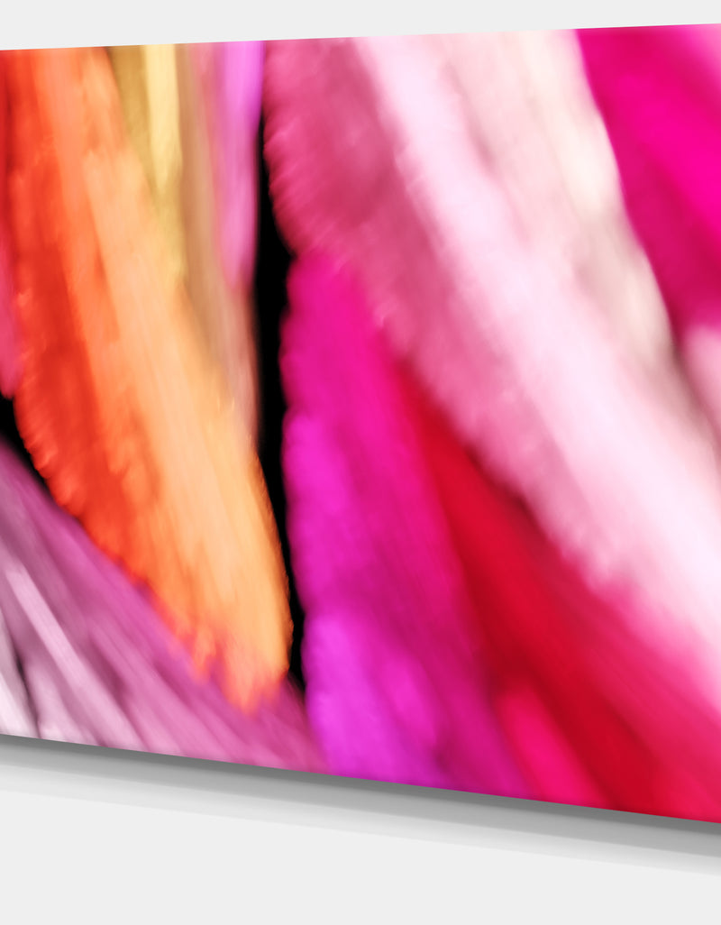 Designq Red Vibrant Brushstrokes - Extra Large Abstract Canvas Art Print