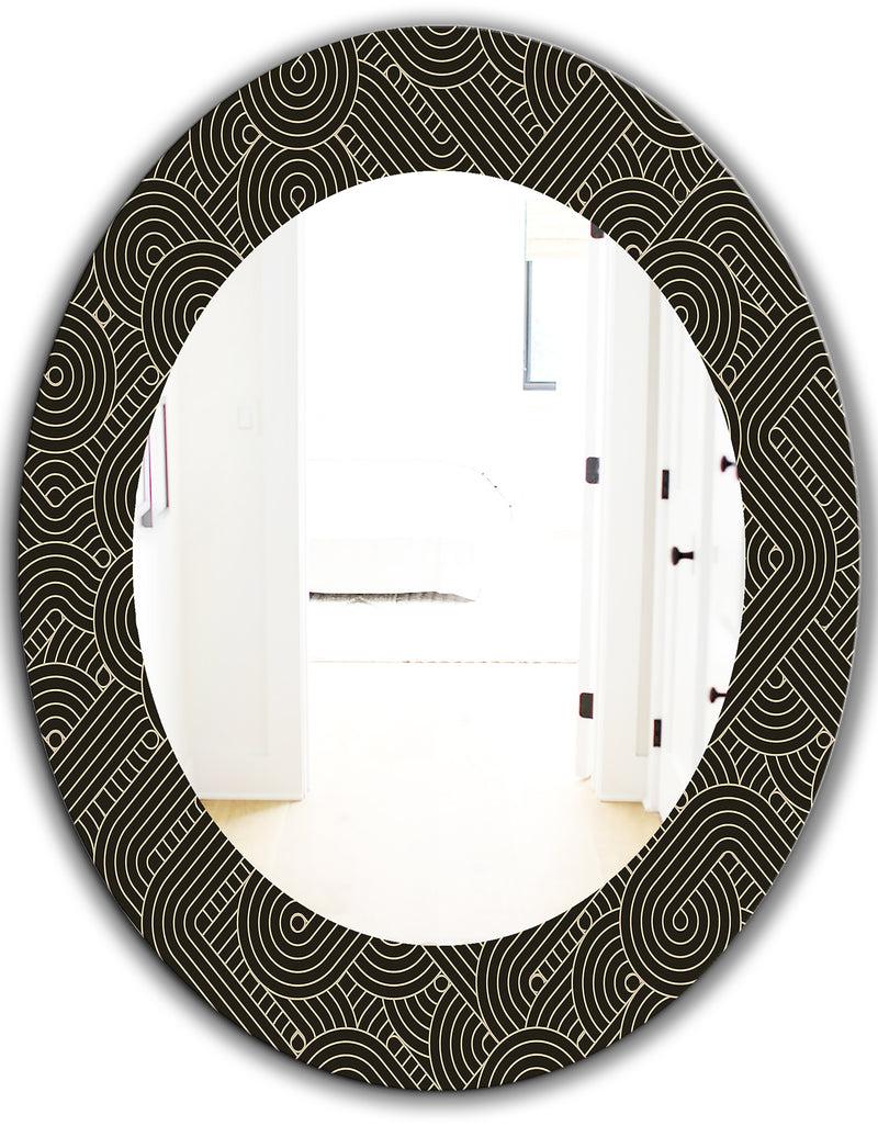 Designq Scandinavian 22 - Mid-Century Mirror - Frameless Oval Or Round Wall Mirror