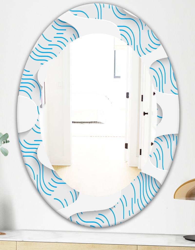 Designq Scandinavian 25 - Mid-Century Mirror - Oval Or Round Wall Mirror