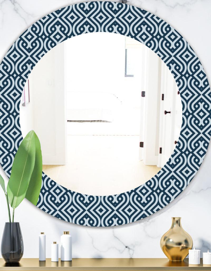 designq Scandinavian 4 - Mid-Century Mirror - Oval or Round Wall Mirror