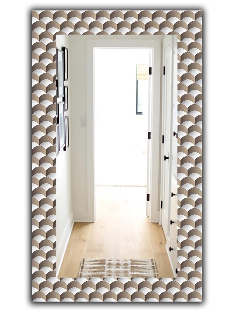 Designq Scandinavian 7 - Mid-Century Mirror - Wall Mirror