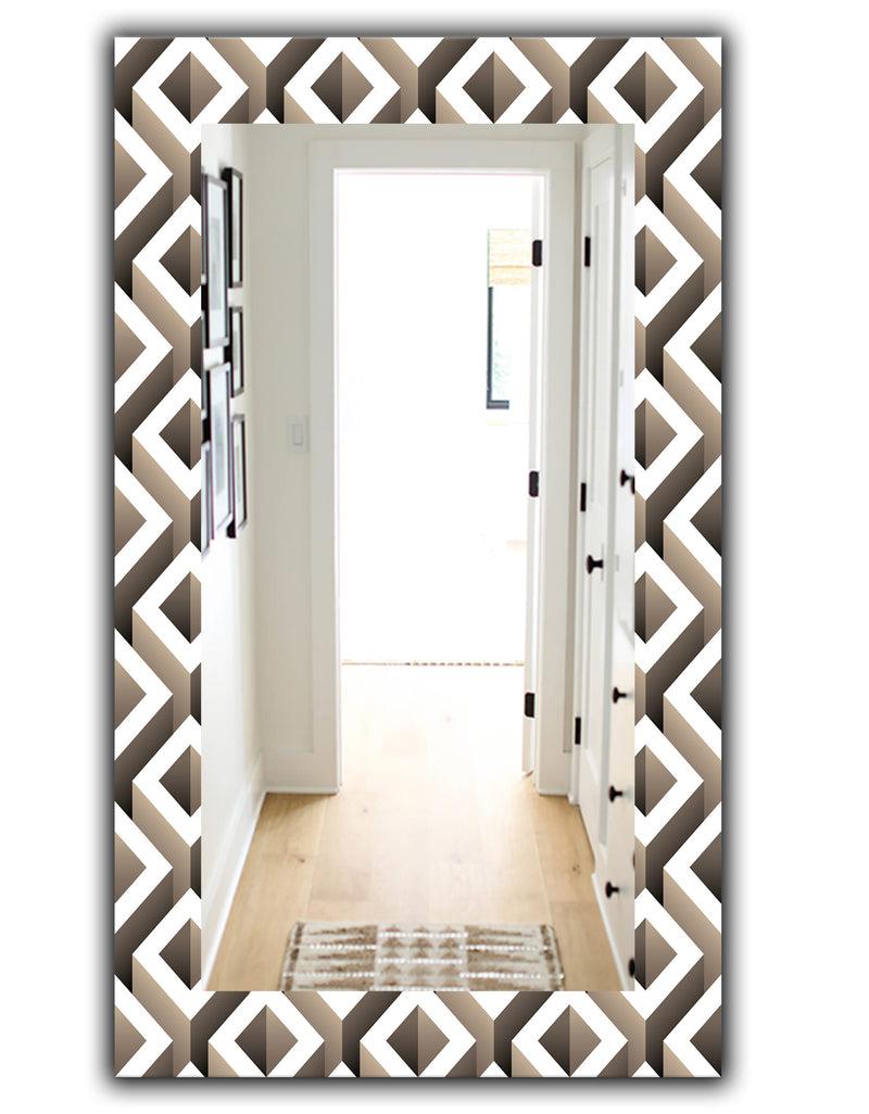 Designq Scandinavian 8 - Mid-Century Mirror - Wall Mirror