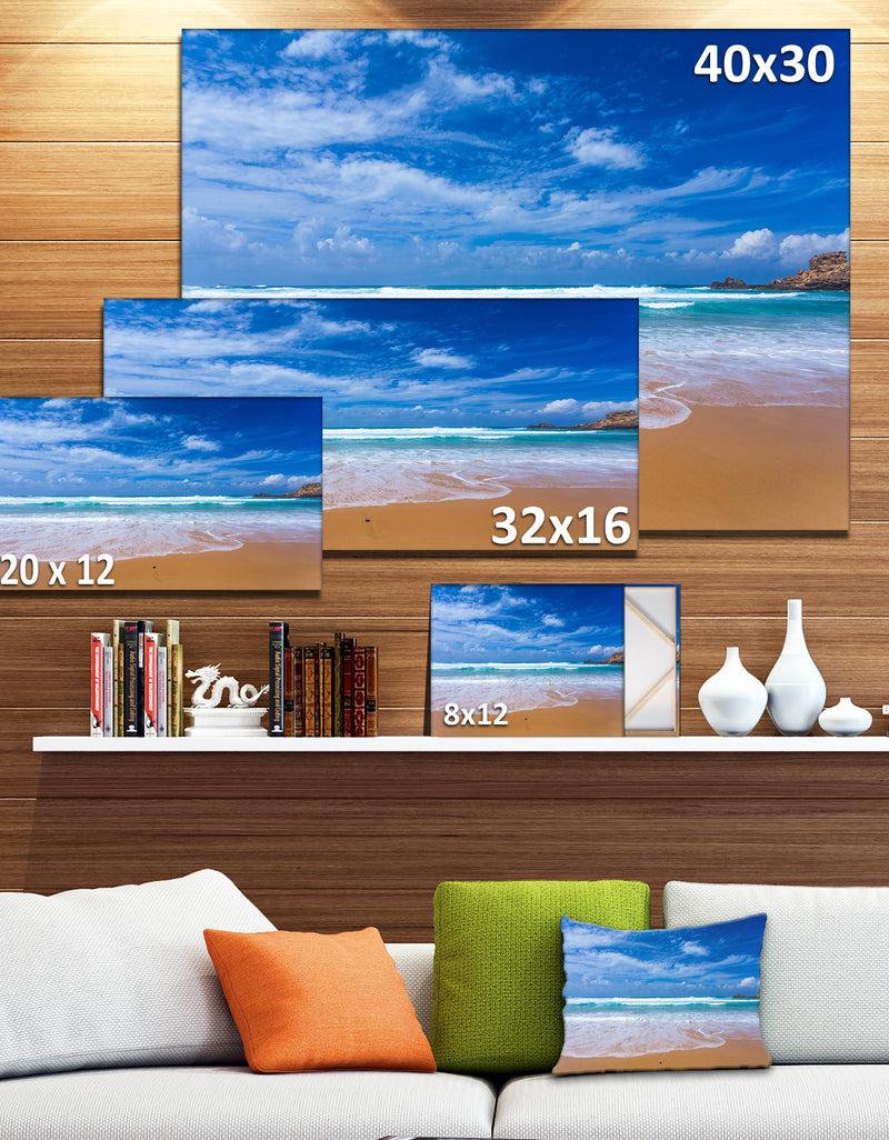 Designq Serene Atlantic Seashore Portugal - Seashore Canvas Wall Art