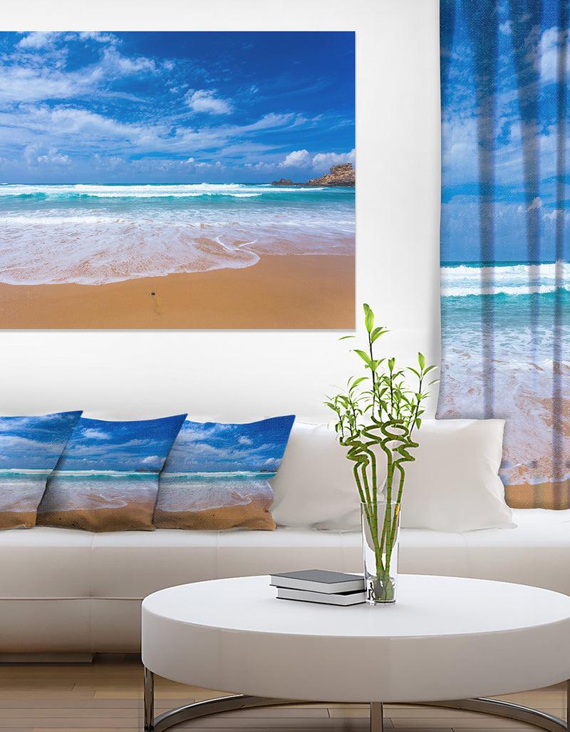 designq Serene Atlantic Seashore Portugal - Seashore Canvas Wall Art
