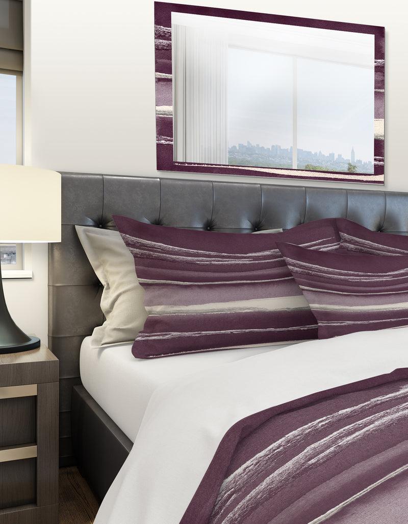 Designq Shabby Watercolor On Purple IV - Shabby Duvet Cover Set