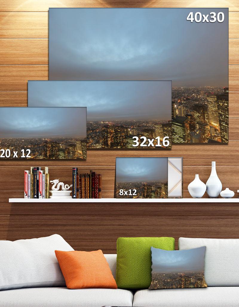 Designq Shinjuku District View Point - Modern Cityscape Wall Art