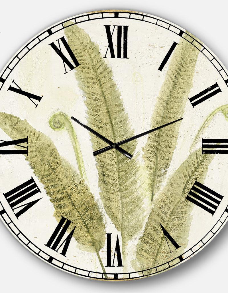 Designq Simple Forest II - Floral & Botanical Wall CLock