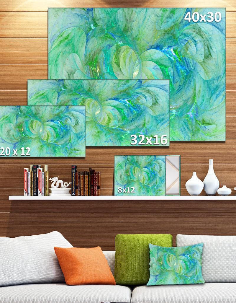 Designq Snow Fractal Glass Texture - Abstract Artwork On Canvas