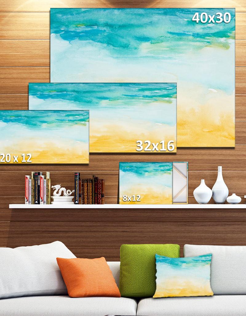 Designq Soil And Sky Strokes - Landscape Canvas Art Print