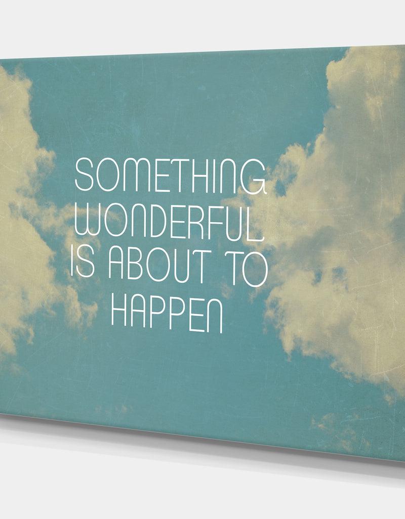 Designq Something Wonderful - Cottage Gallery-wrapped Canvas