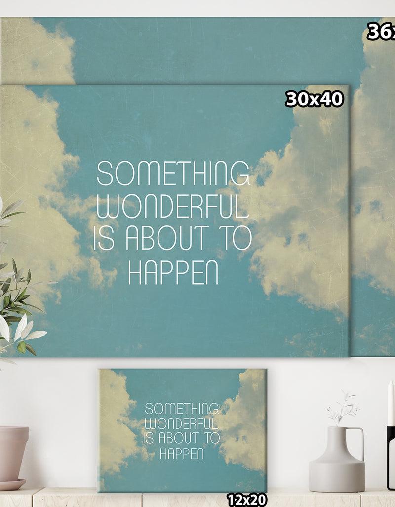 Designq Something Wonderful - Cottage Gallery-wrapped Canvas