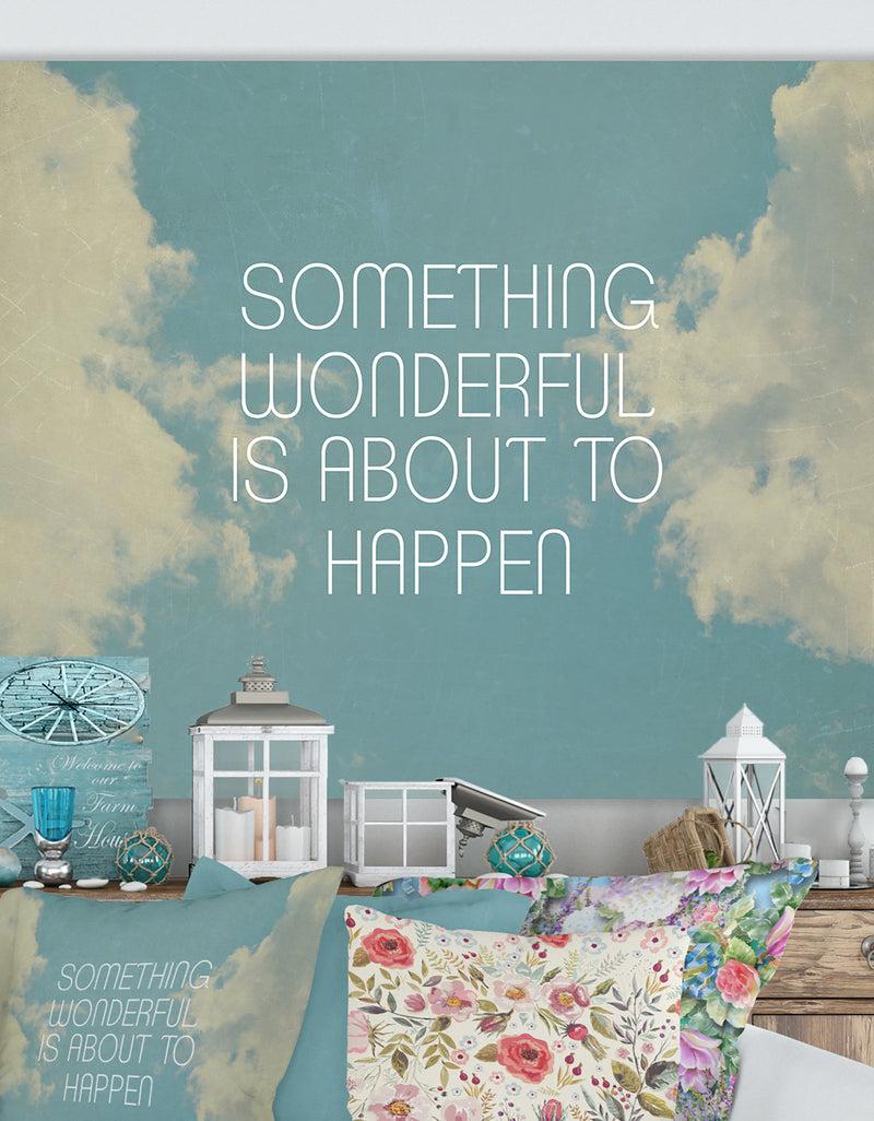 designq Something Wonderful - Cottage Gallery-wrapped Canvas