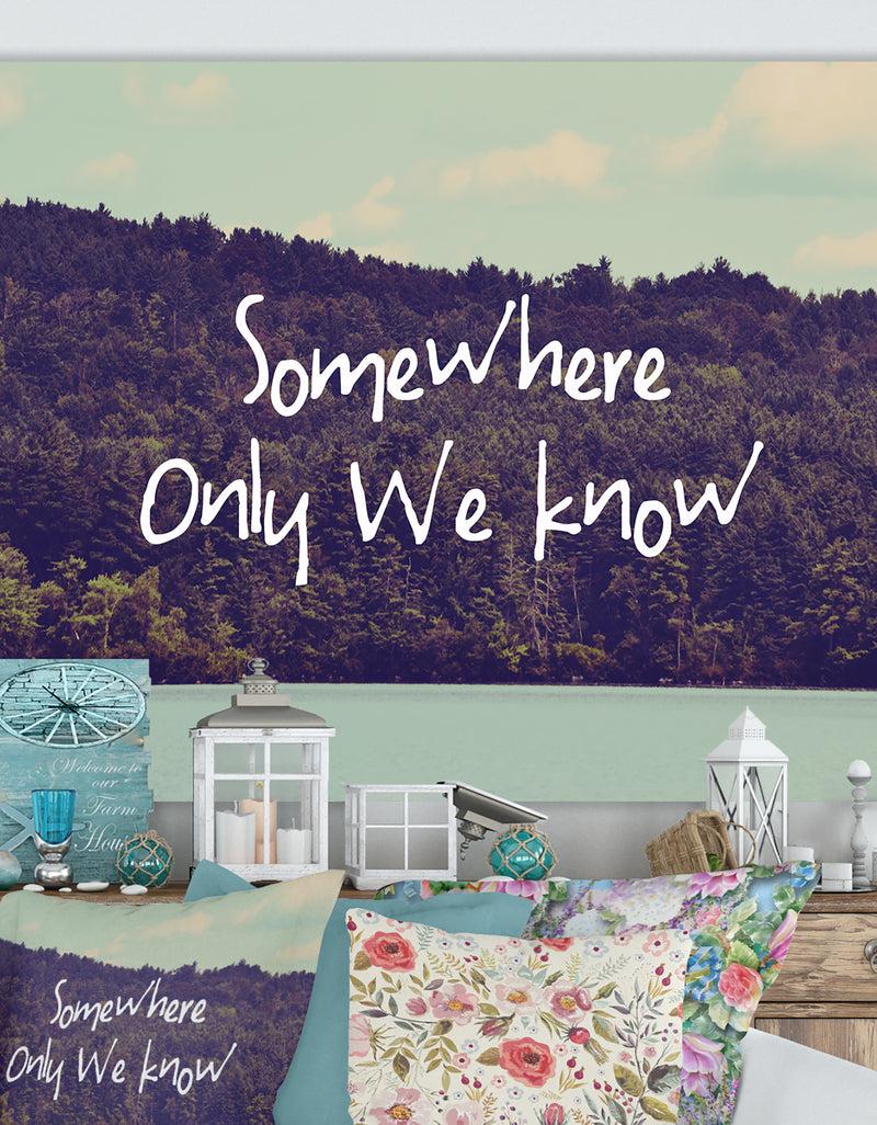 designq Somewhere Only We Know I - Cottage Canvas Artwork