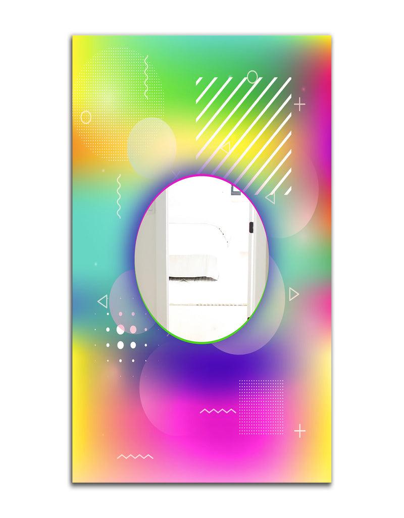 Designq Spacy Dimensions 1 - Mid-Century Mirror - Wall Mirror