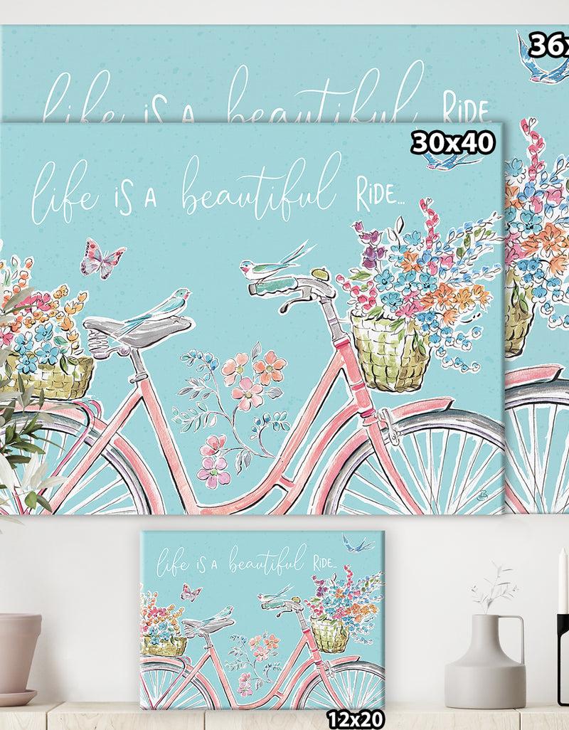 Designq Sparrow Spring III Crop - Traditional Canvas Artwork