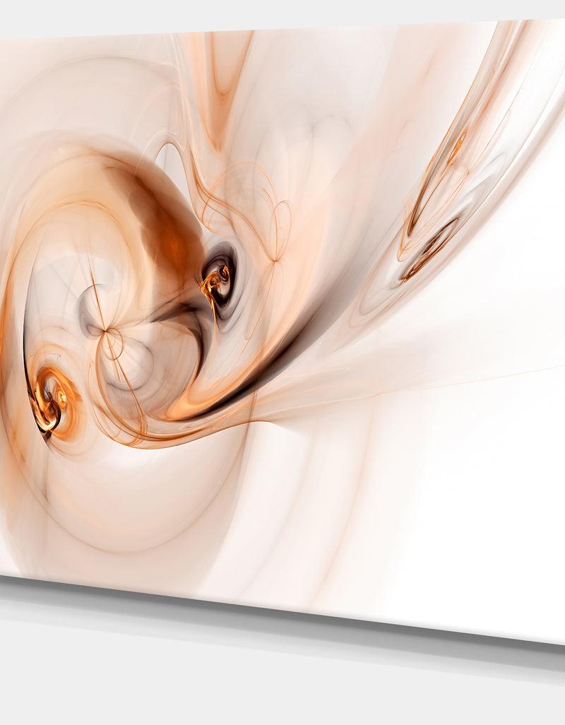 Designq Spiral Nebula Space Orange - Abstract Digital Canvas Print