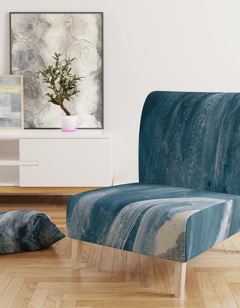 designq Splash Blue Indigo - Upholstered Modern Accent Chair