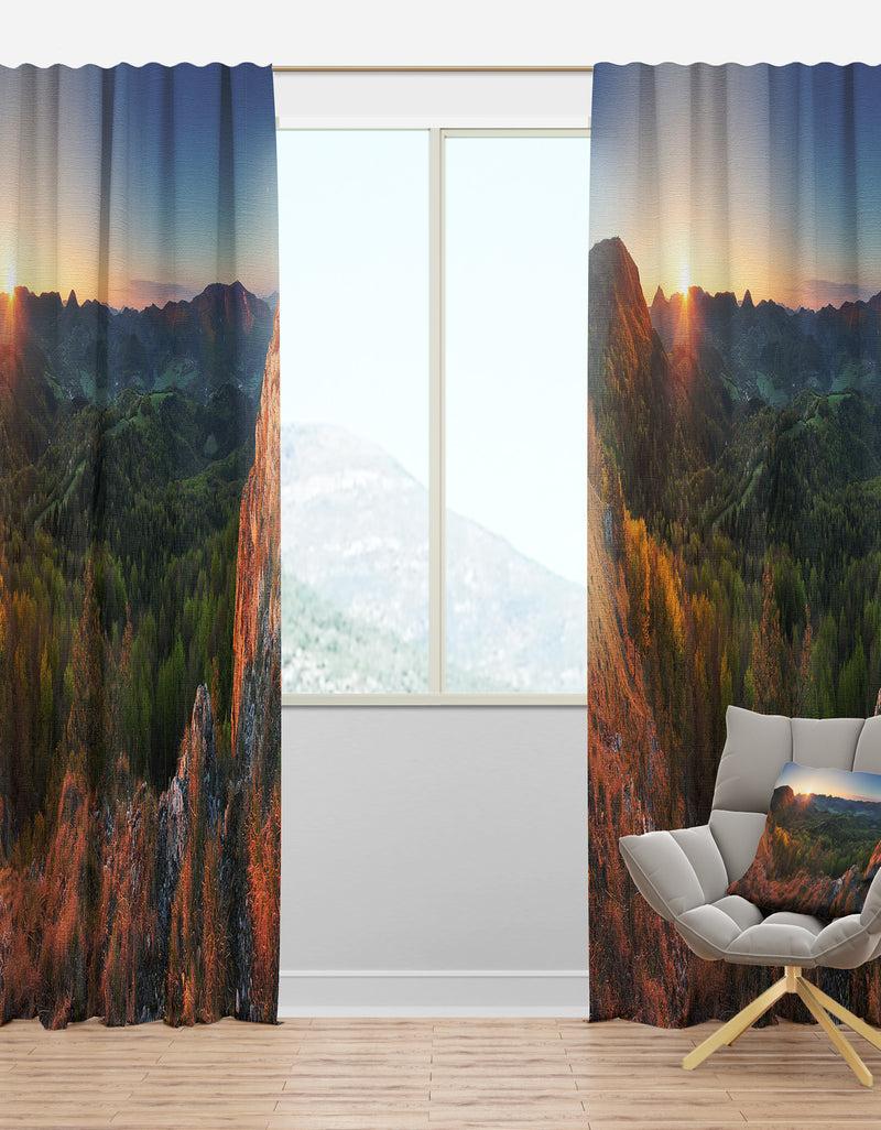 designq Spring Forest Slovakia - Landscape Photography Curtain Panels