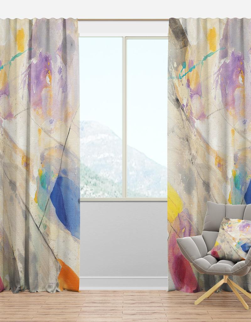 designq Spring Minimalist Confetti I - Modern & Contemporary Curtain Panels