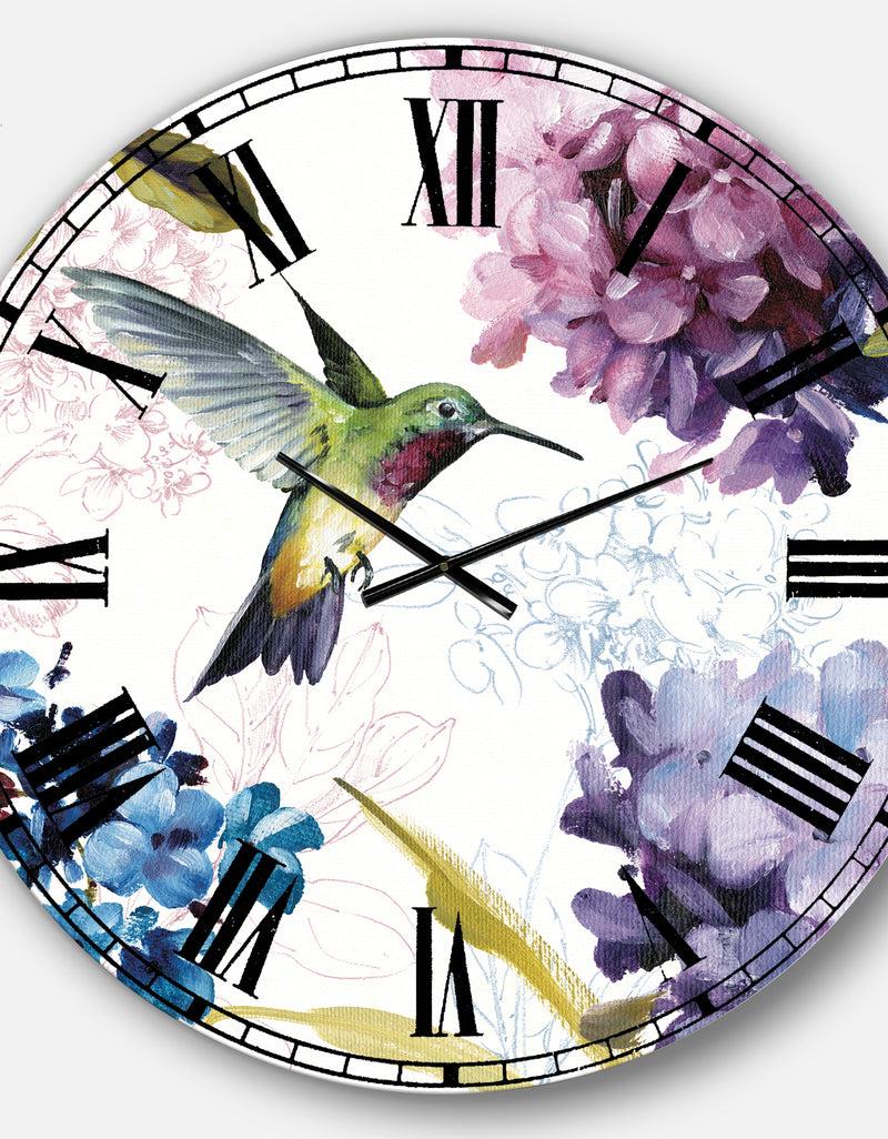 Designq Spring Nectar Square II - Traditional Large Wall CLock