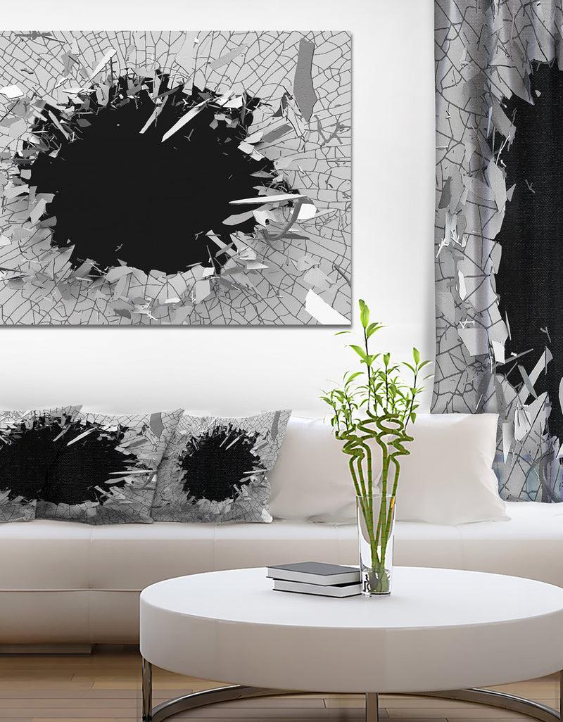 designq Strick & Bolton 'Abstract Broken Wall 3D Design - Canvas Wall Art