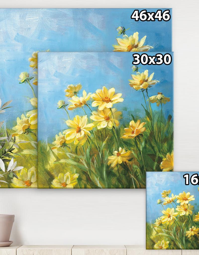 Designq Summer Field I - Traditional Gallery-wrapped Canvas