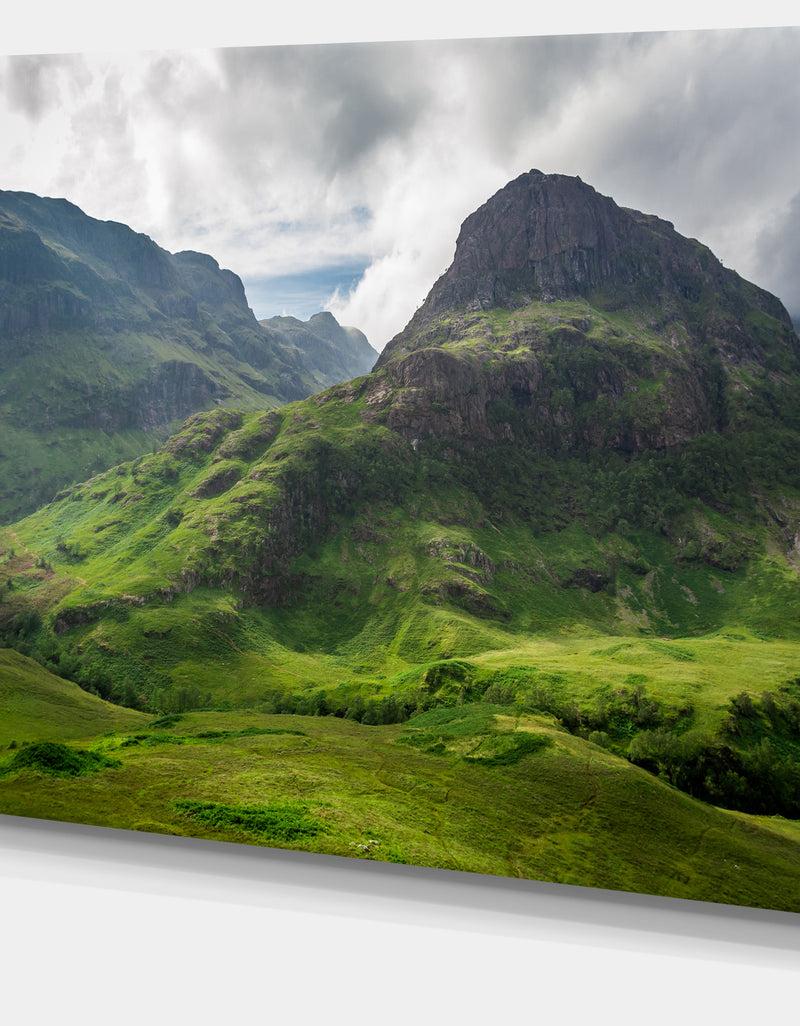 Designq Summer In Scotland - Landscape Photo Canvas Print