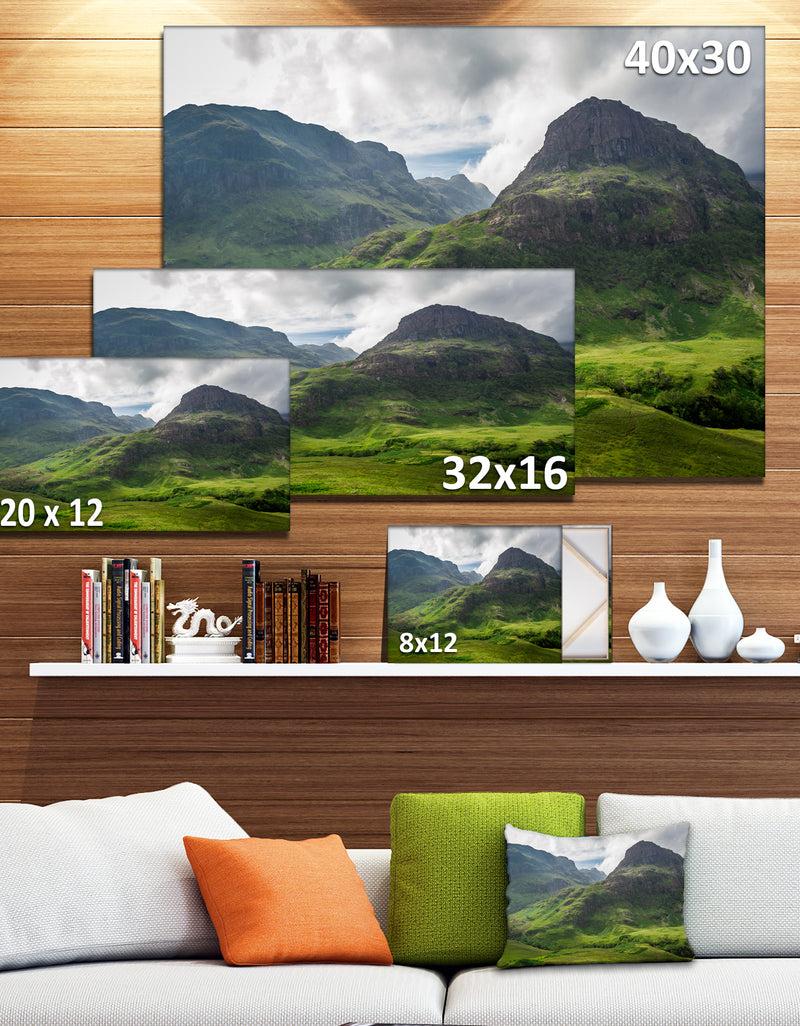 Designq Summer In Scotland - Landscape Photo Canvas Print