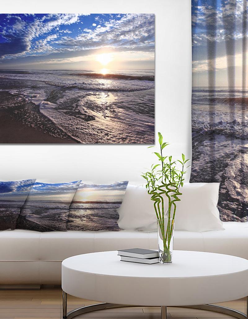 designq Sunset in Tropical Ocean Water - Sea & Shore Photography on wrapped Canvas