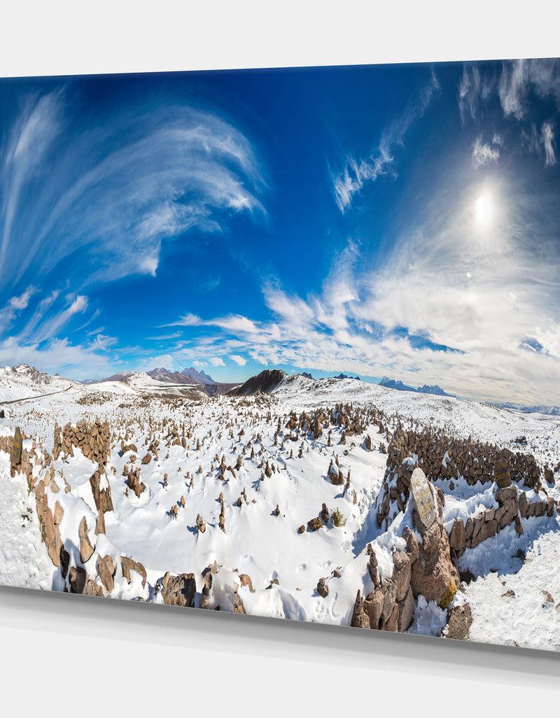 Designq The Andes - Landscapes Photography On Wrapped Canvas