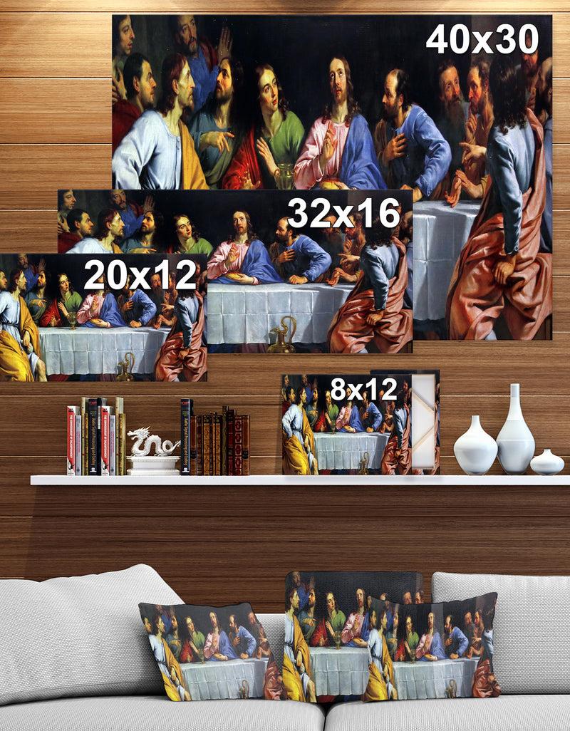 Designq The Last Supper - Religious Art On Wrapped Canvas