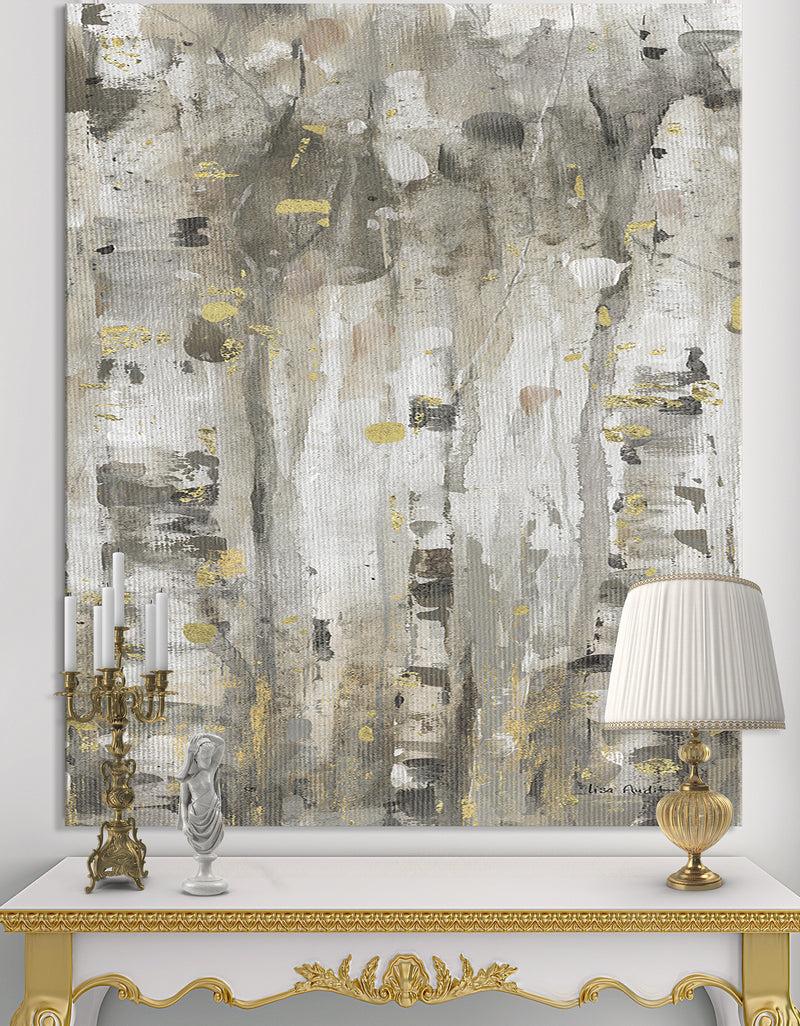 designq The Modern Grey Forest II - Farmhouse Canvas Artwork