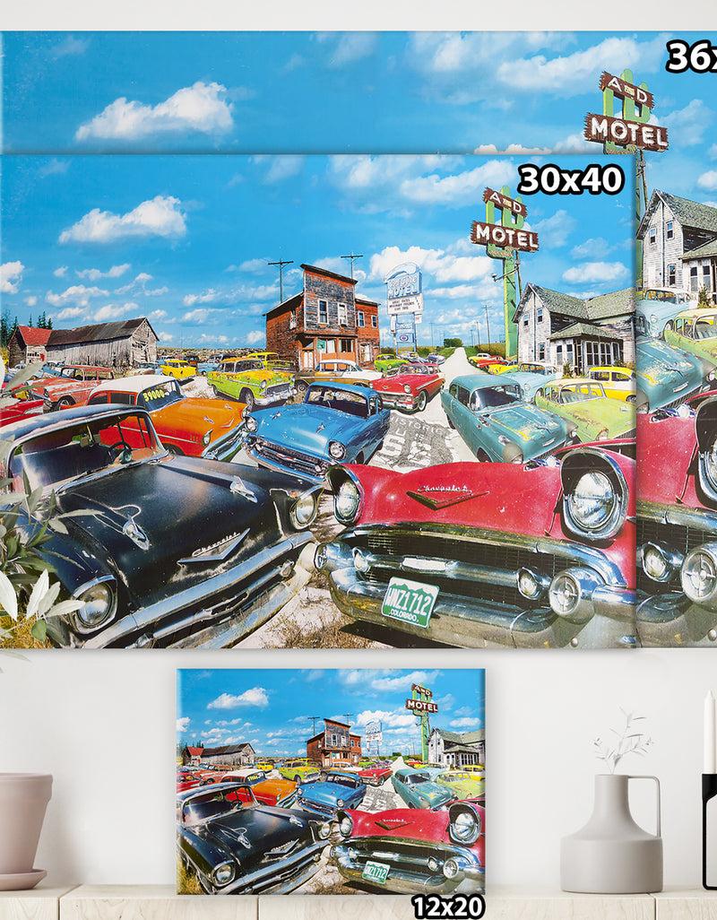 Designq The Tri Five - Modern & Contemporary Canvas Art Print
