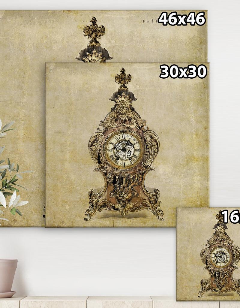 Designq Time Waits - Traditional Gallery-wrapped Canvas