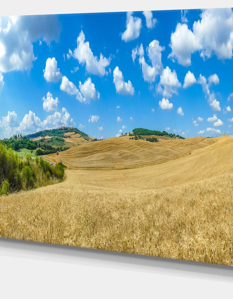 Designq Town Of Pienza Val D'Orcia Italy - Extra Large Landscape Canvas Art Print