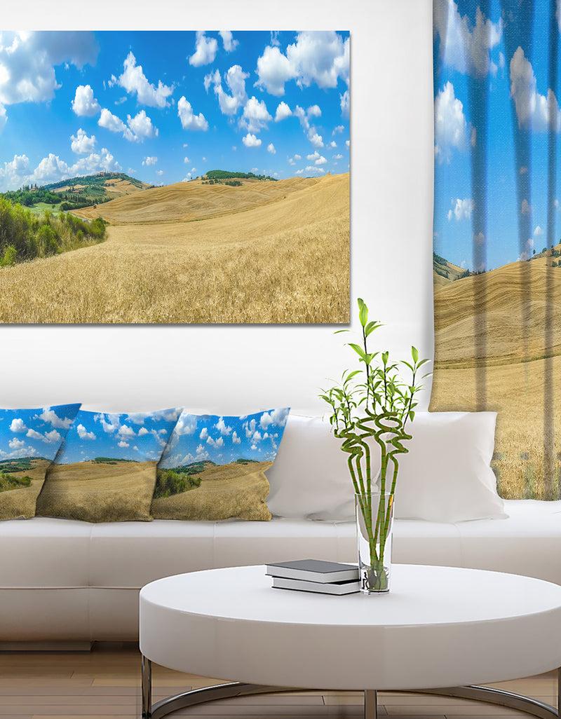 designq Town of Pienza Val d'Orcia Italy - Extra Large Landscape Canvas Art Print