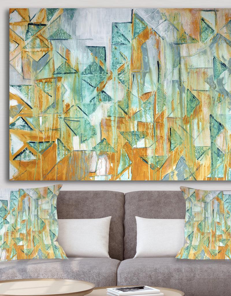 designq Triangular Cascade - Modern & Contemporary Gallery-wrapped Canvas
