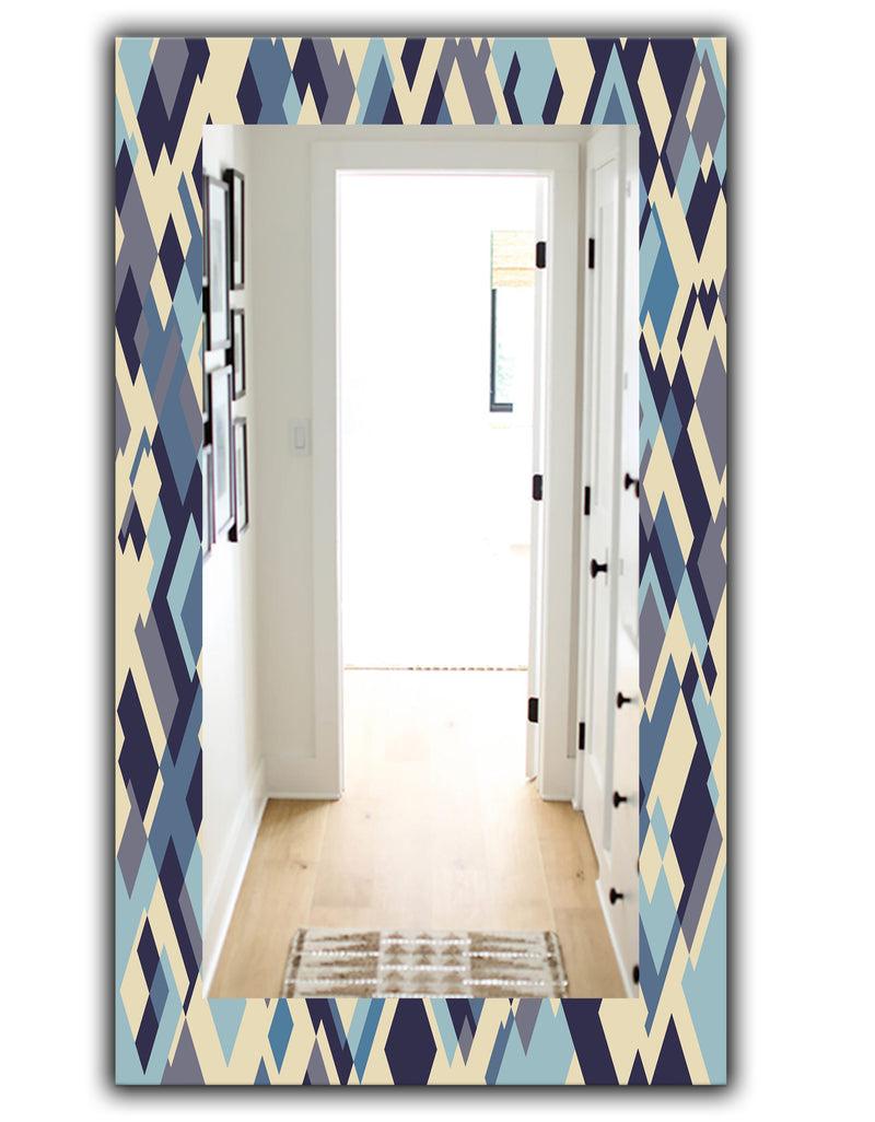 Designq Triangular Colourfields 32 - Modern Mirror - Wall Mirror