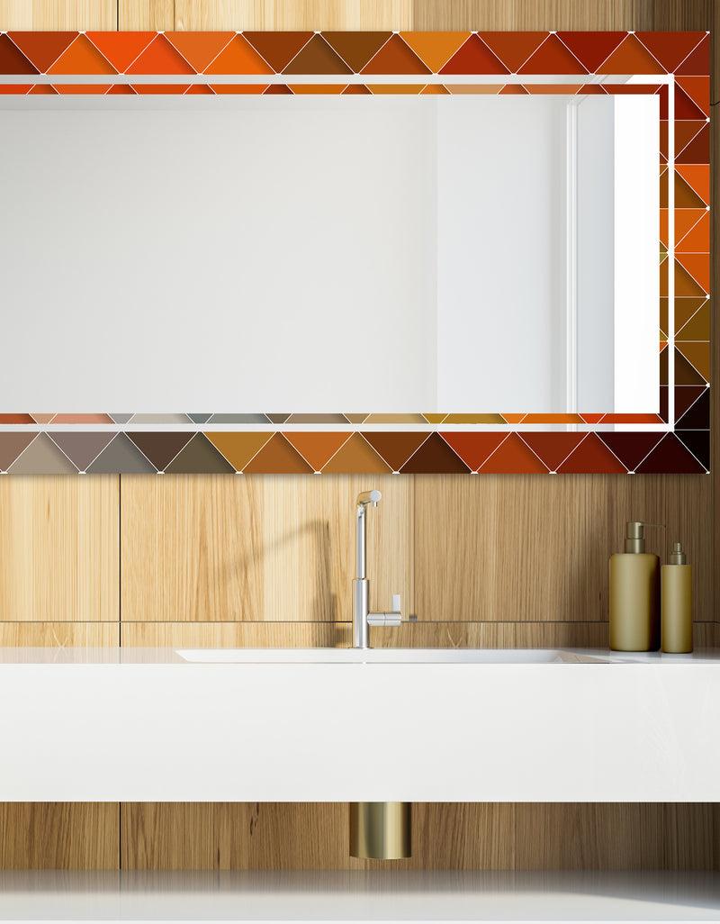 designq Triangular Colourfields 39 - Glam Mirror - Modern Vanity Mirror