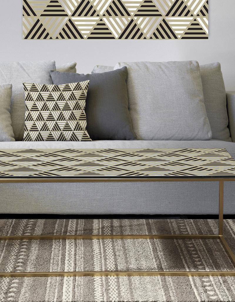designq Triangular Retro Design VIII - Metal Glam Coffee Table