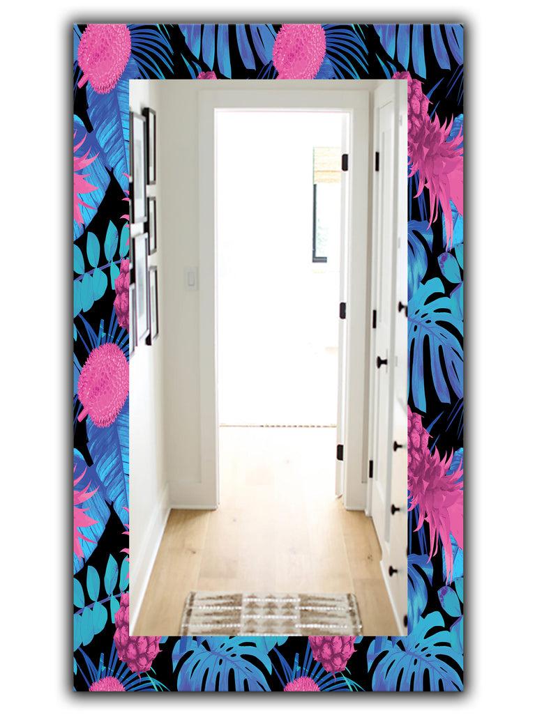 Designq Tropical Mood Blue 8 - Bohemian And Eclectic Mirror - Vanity Mirror