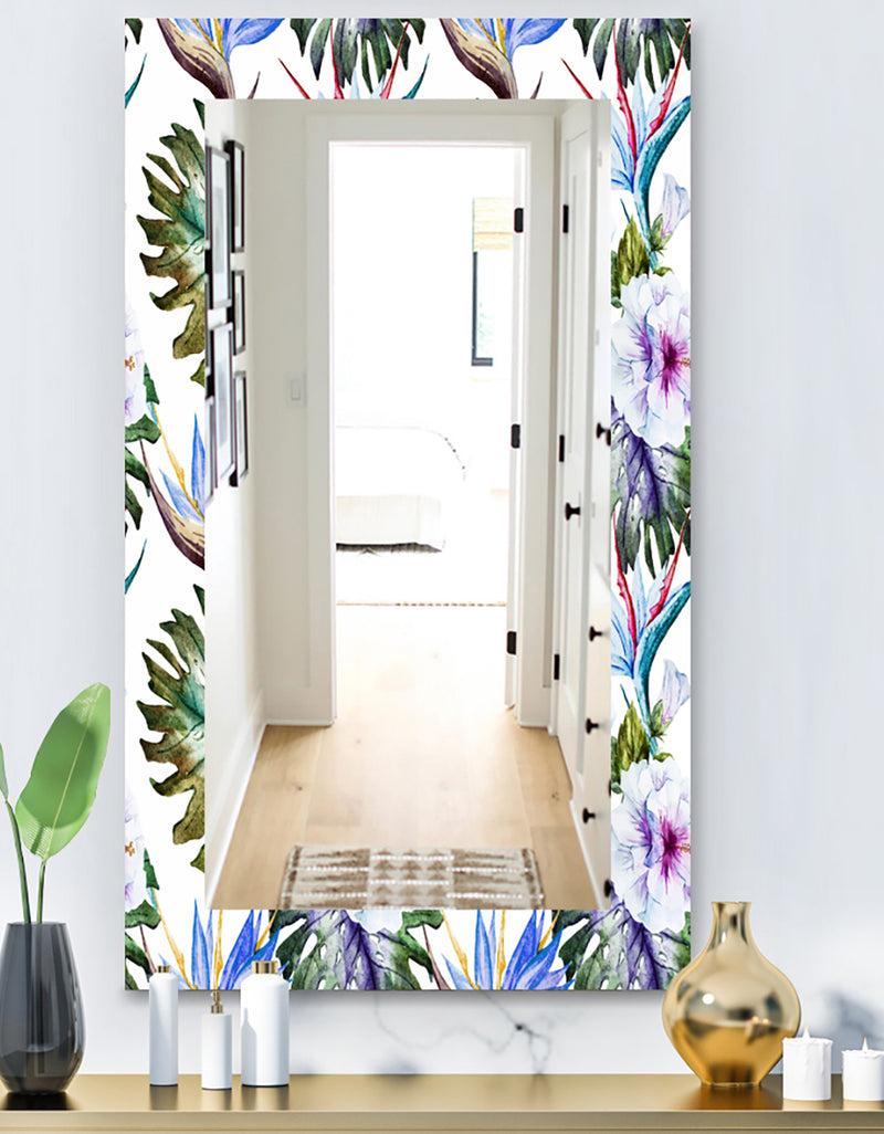 designq Tropical Mood Foliage 18 - Bohemian and Eclectic Mirror - Vanity Mirror