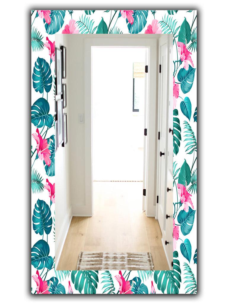 Designq Tropical Mood Foliage 20 - Bohemian And Eclectic Mirror - Vanity Mirror