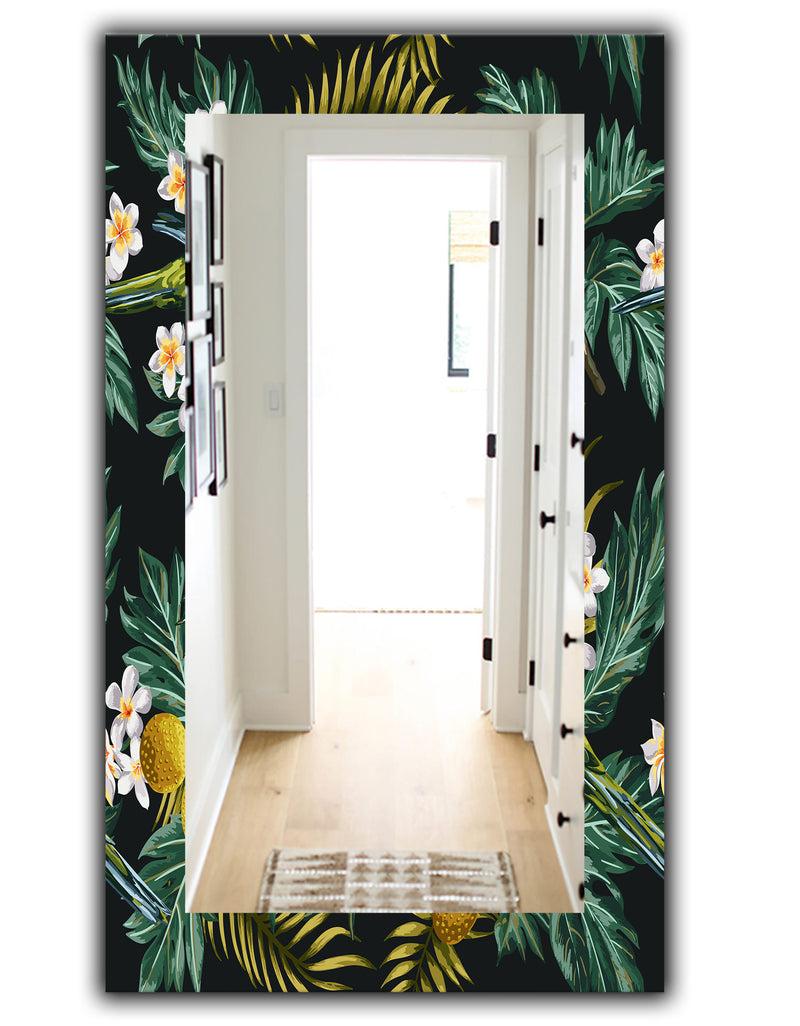 Designq Tropical Mood Gloomy 3 - Bohemian And Eclectic Mirror - Vanity Mirror