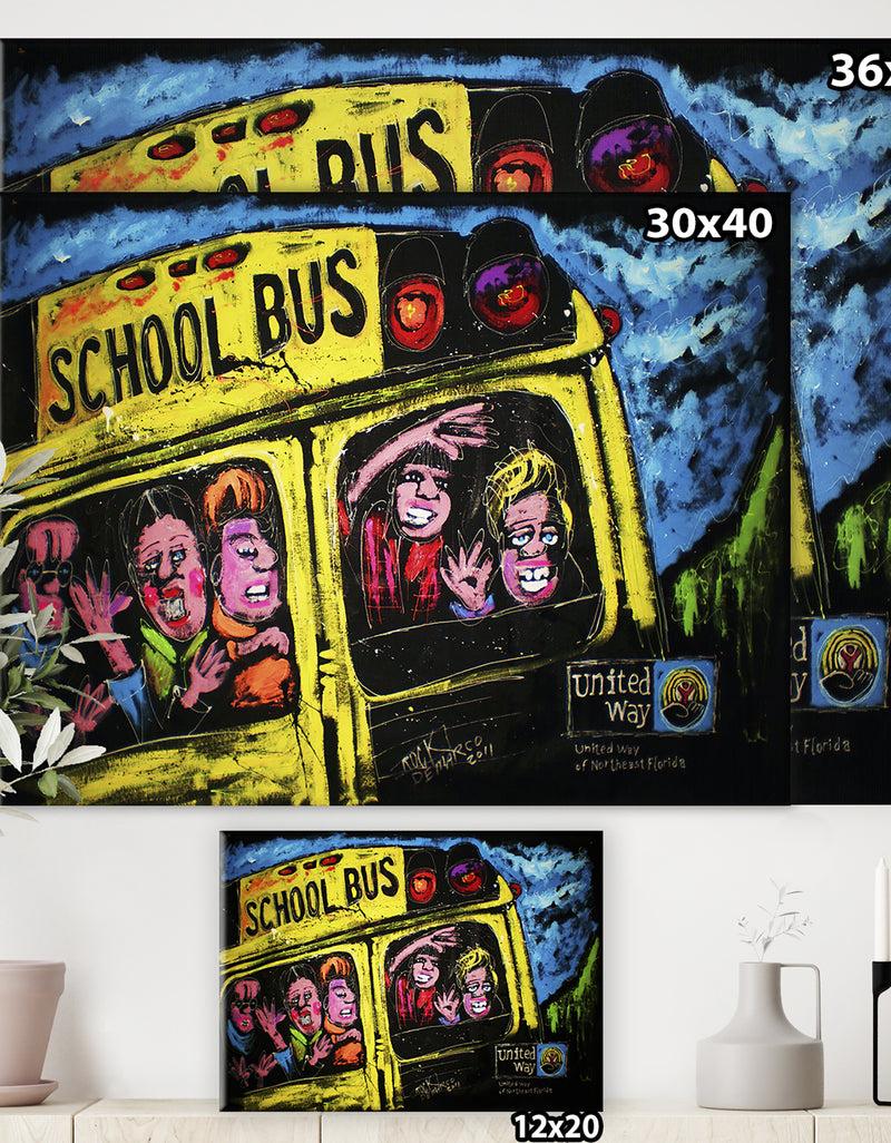 Designq United Way - Modern & Contemporary Gallery-wrapped Canvas