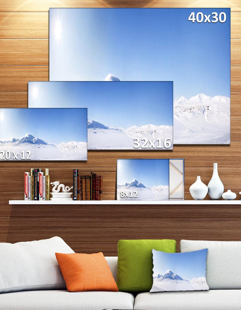 Designq Vacant Winter Land Panorama - Modern Landscape Art