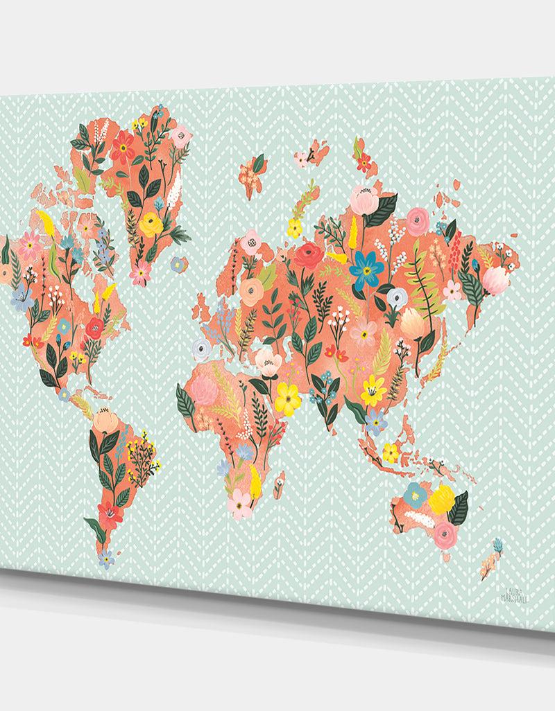 Designq WA Wild Garden World - Cottage Canvas Wall Art