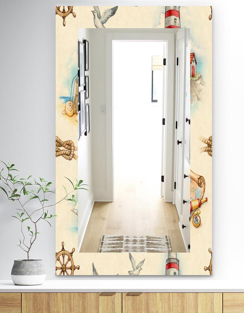 designq Watch Tower Binocular Sail Boat - Traditional Mirror - Frameless Vanity Mirror